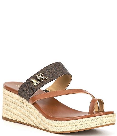 michael kors caroline jelly sandals|michael kors jilly mid wedge.